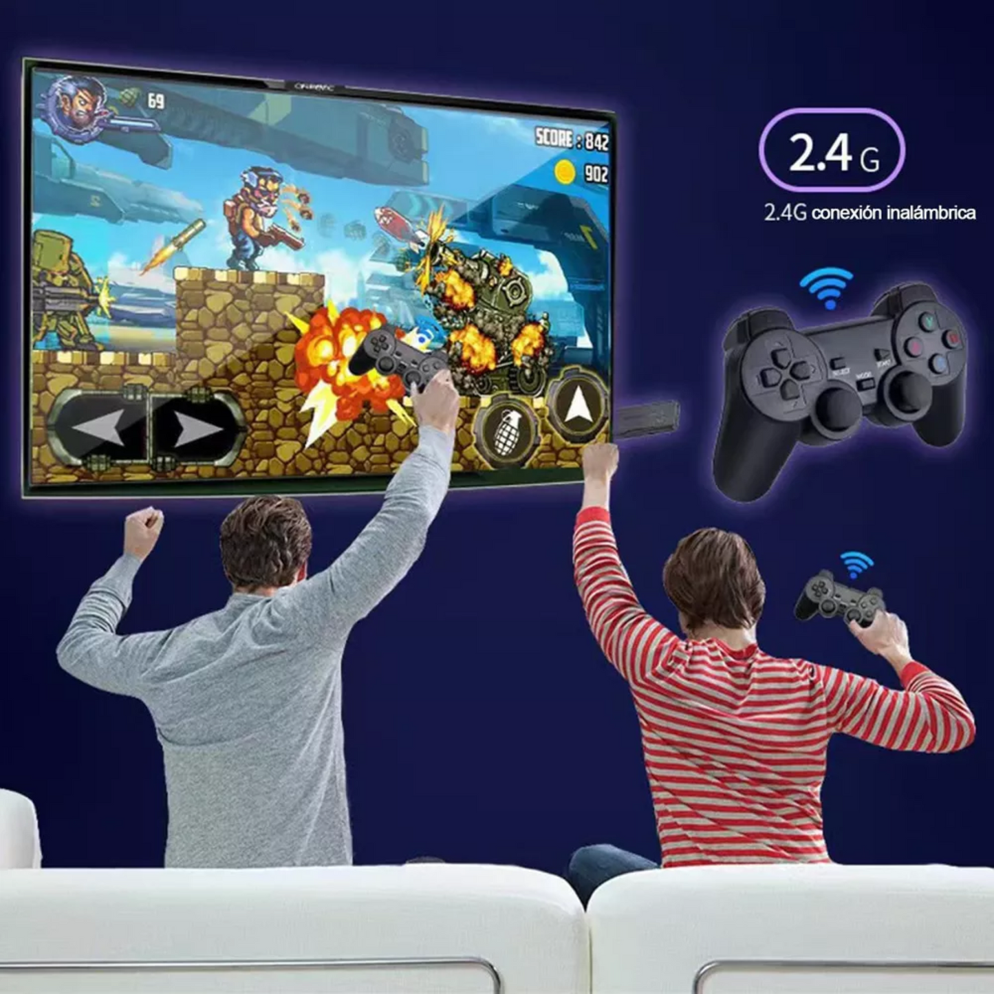 Consola retro M8 / +2.500 Juegos clásicos